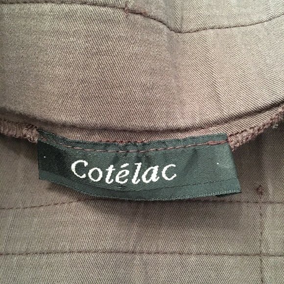 Cotelac A-Line Pencil Skirt S M Brown Asymmetric - Picture 6 of 8